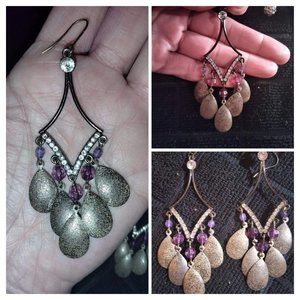 Vintage amethyst earrings